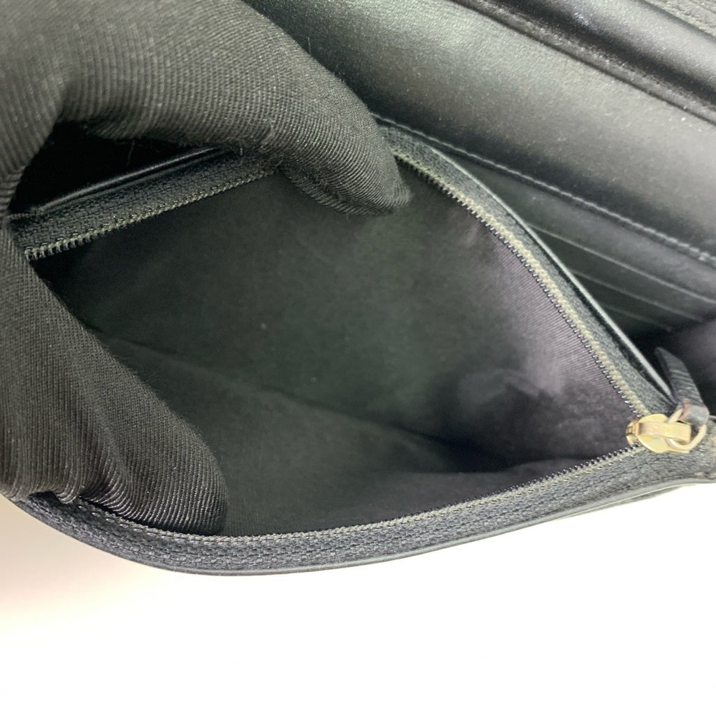 Chanel WOC Chain Calfskin Shoulder Bag Black Gold Women CC Logo Classic