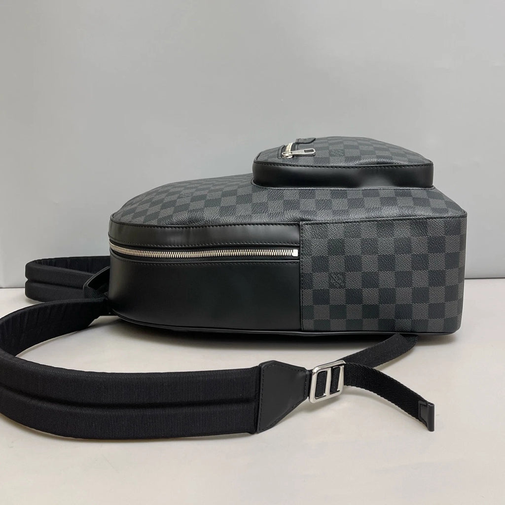 Louis Vuitton Josh Damier Ebene Backpack Black Silver Unisex Addults Classic