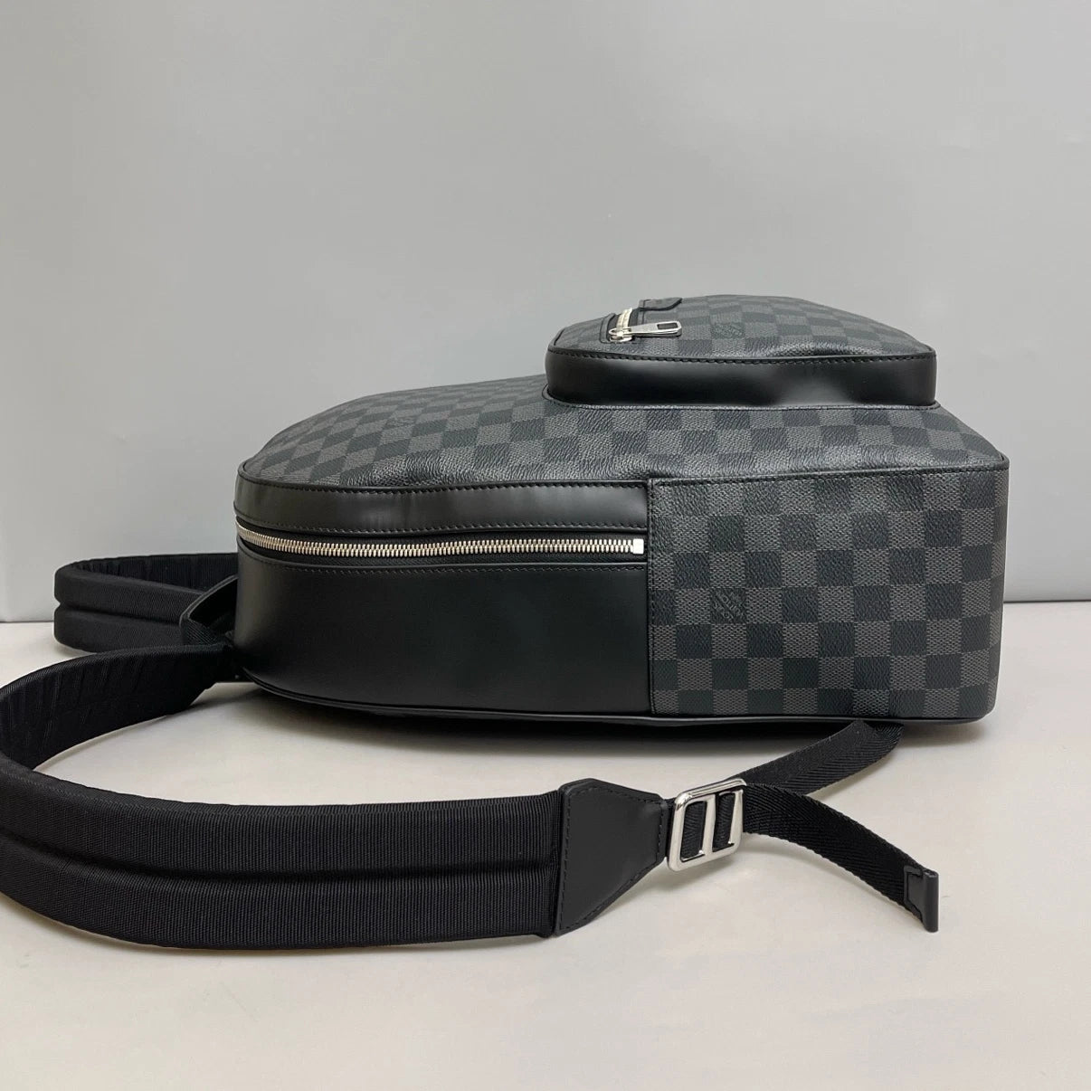 Louis Vuitton Josh Damier Ebene Backpack Black Silver Unisex Addults Classic