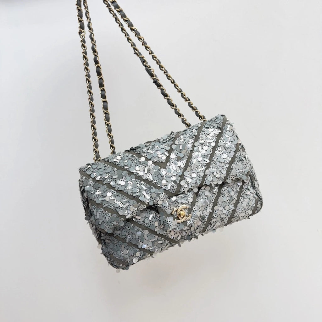Chanel Sequin CC Flap Bag Shoulder &amp; Crossbody Bag