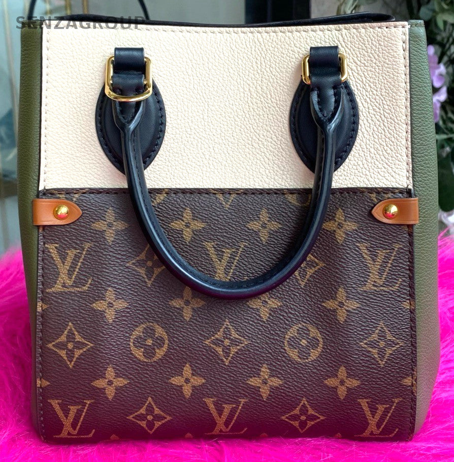 Louis Vuitton Fold tote Top Handle Mongram 2way Shoulder Handbag Women Brown