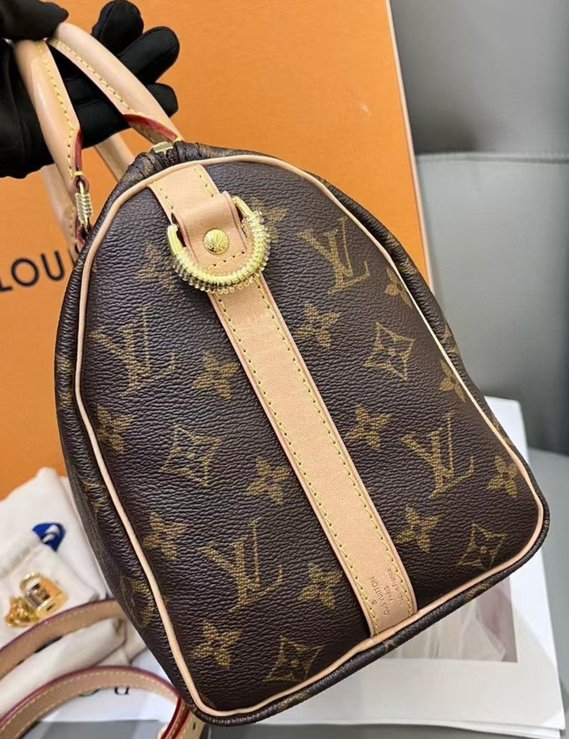 Louis Vuitton Speedy25 Monogram Handbag 2WAY Shoulder bag Crossbody