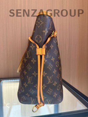 Louis Vuitton Monogram Neverfull MM Tote Bag Brown Classic Women's