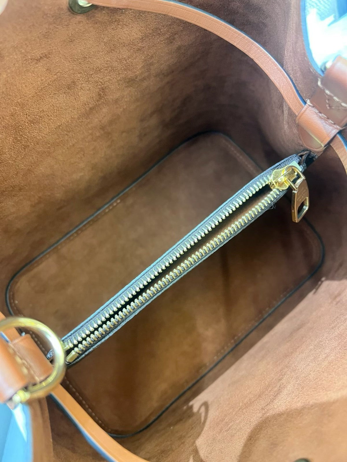 Louis Vuitton Noe Monogram Bucket Shoulder Bag Crossbody Brown Gold Women