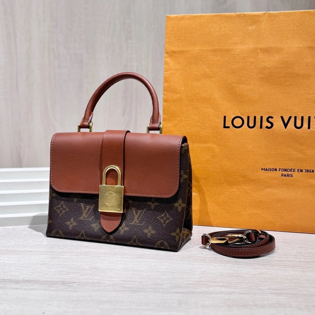 Louis Vuitton Locky BB Monogram Canvas Crossbody Shoulder Bag Women