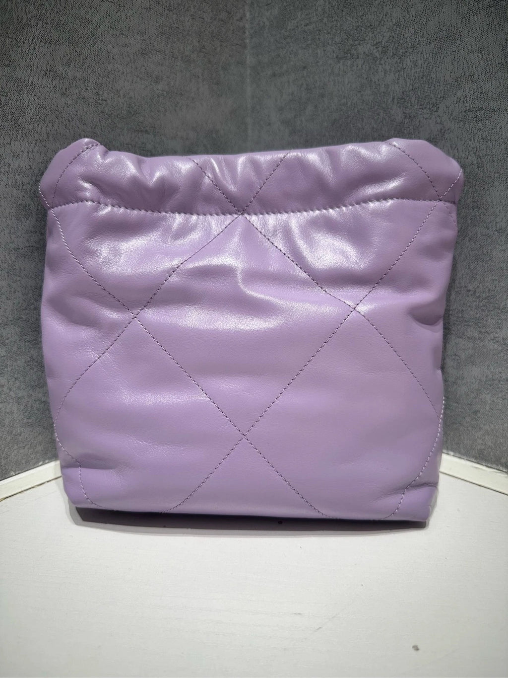 CHANEL 22BAG Mini Purple Tote Shoulder Bag For Women