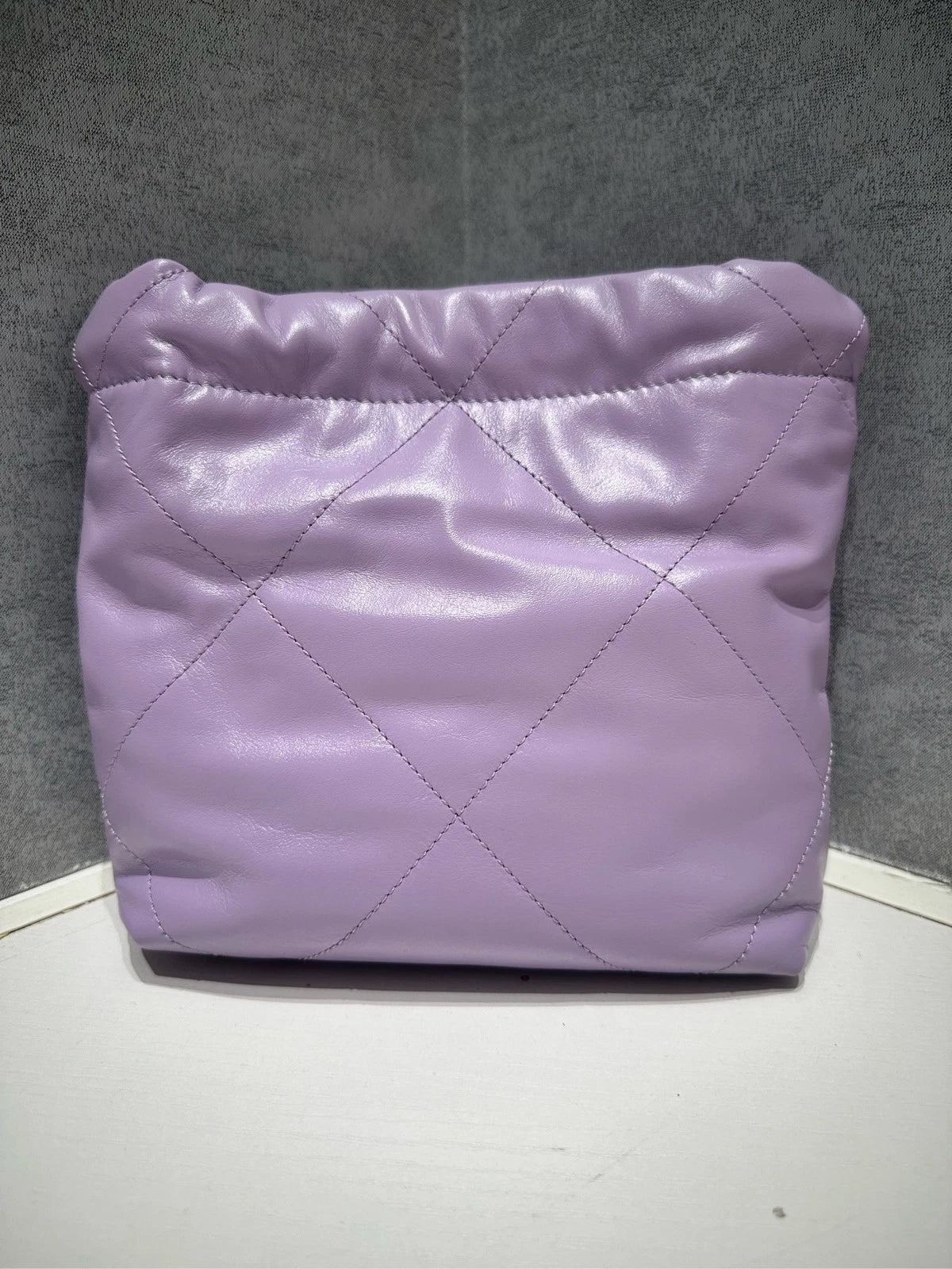 CHANEL 22BAG Mini Purple Tote Shoulder Bag For Women