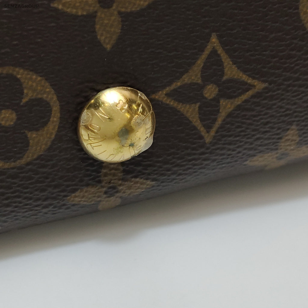 Louis Vuitton CarryAll PM Monogram Brown Gold Women Shoulder Crossbody Bag