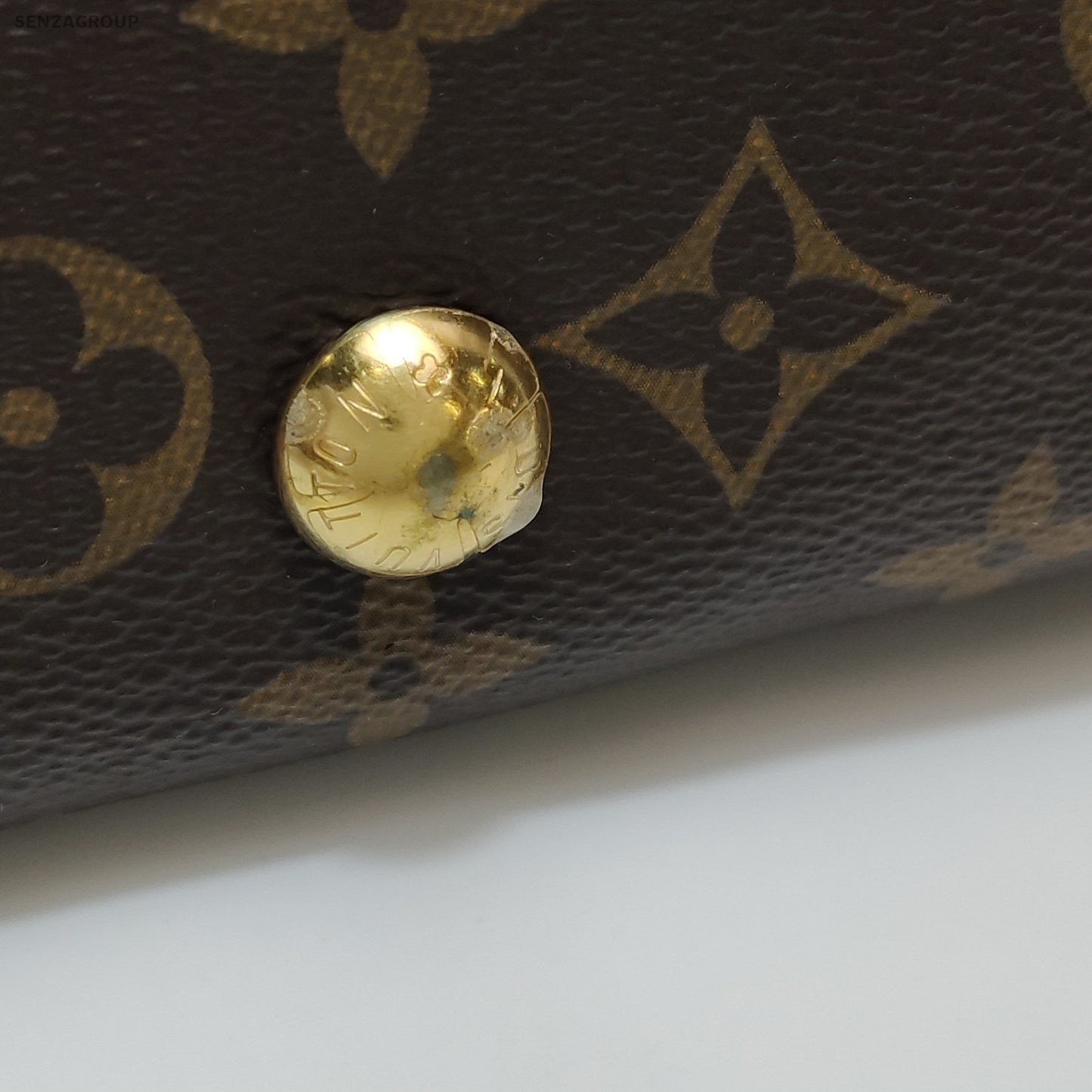Louis Vuitton CarryAll PM Monogram Brown Gold Women Shoulder Crossbody Bag