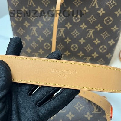 Louis Vuitton Carryall PM Monogram Brown Gold Hardware Women's Bag