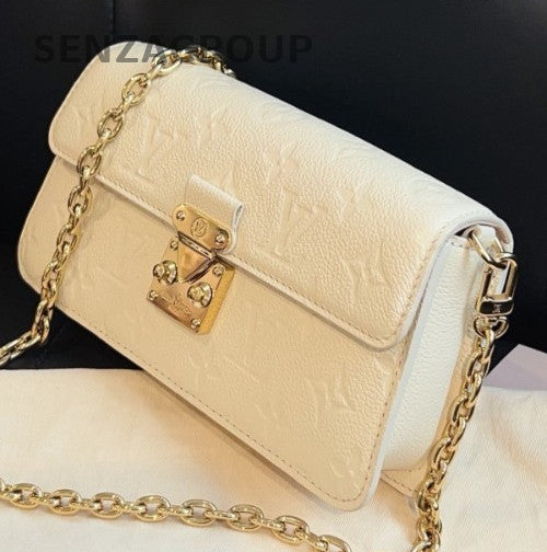 Louis Vuitton Wallet On Chain Metis Shoulder Bag Crossbody White Gold Women