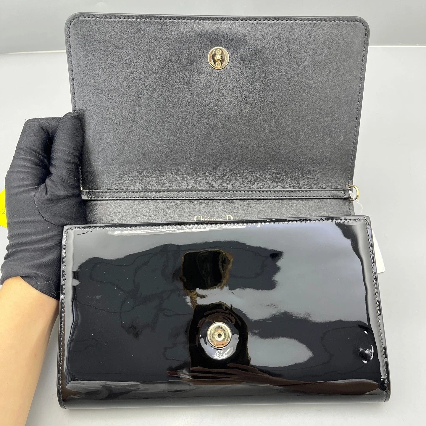 Dior Montaigne30 Patent Leather Large WOC For Women