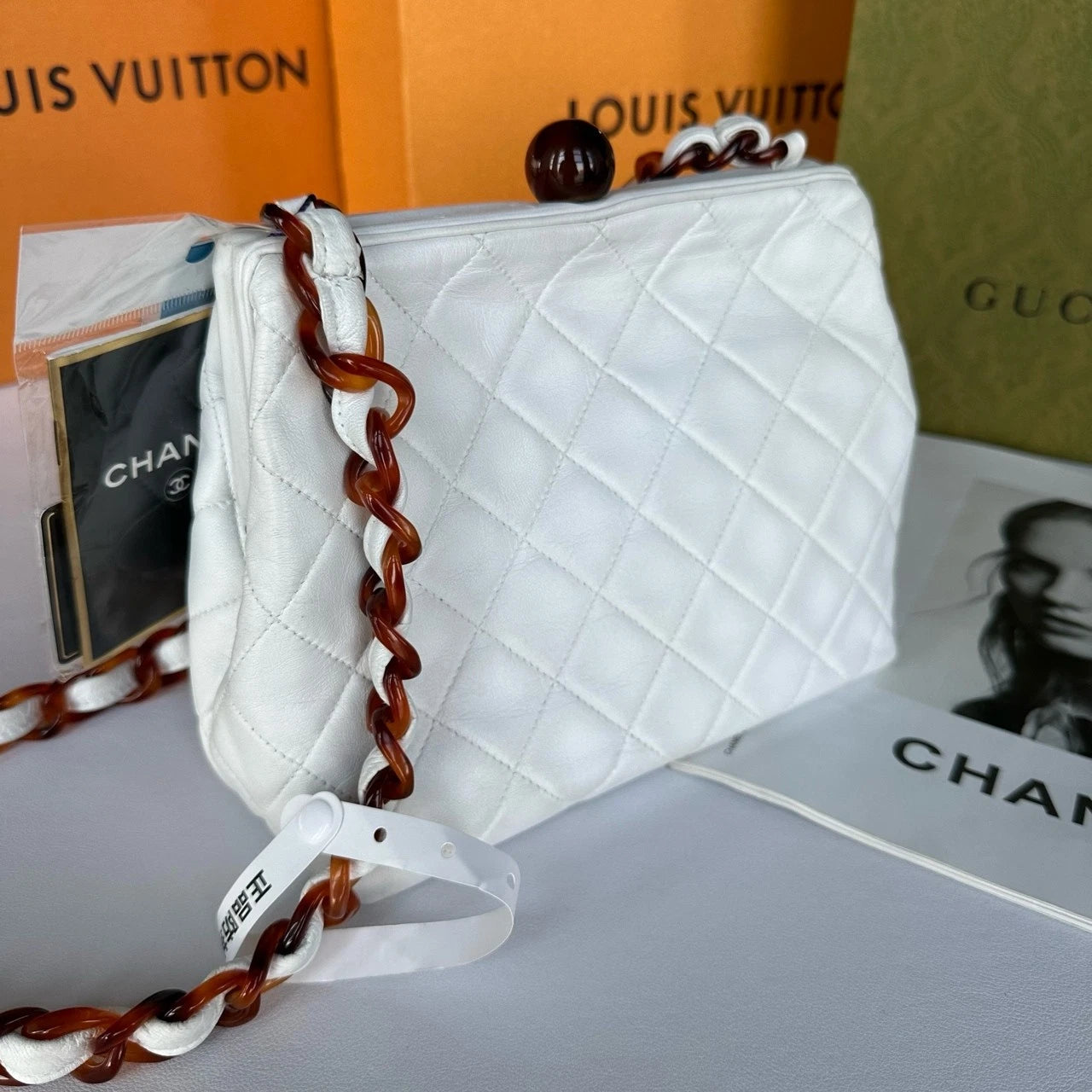 CHANEL Vintage Acrylic Crossbody Bag For Women
