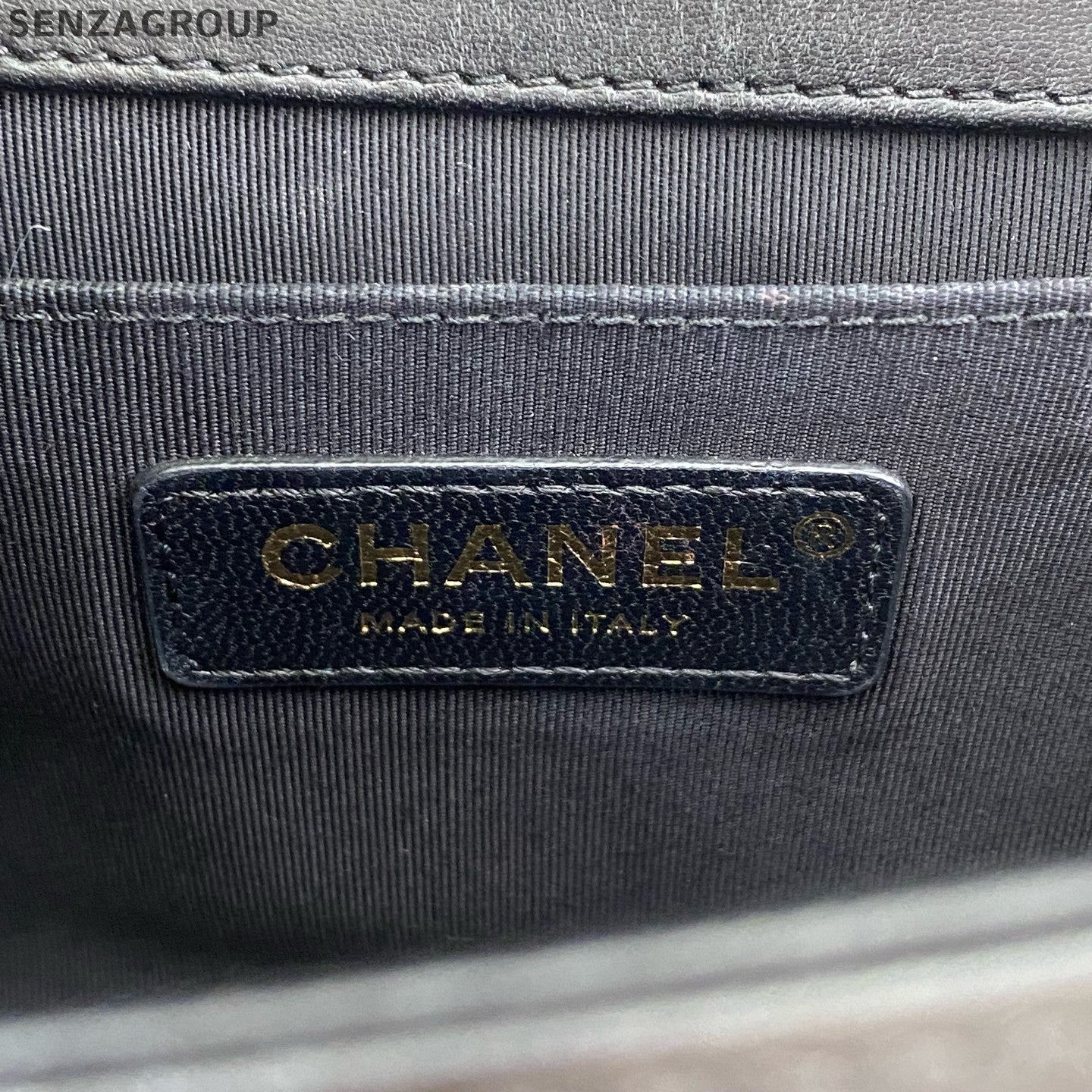 Chanel Medium Boy Bag Chevron Blue Gold Chain Shoulder Crossbody