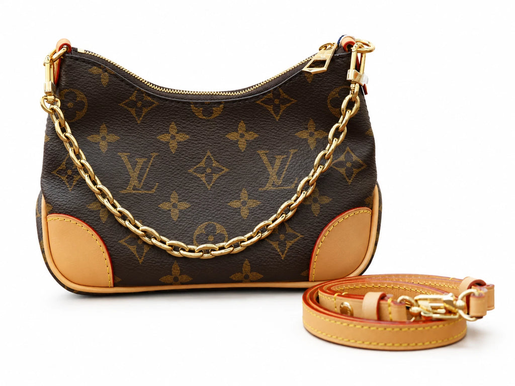 Louis Vuitton Nano Boulogne Monogram Canvas Chain Shoulder Bag Almost Brand NEW