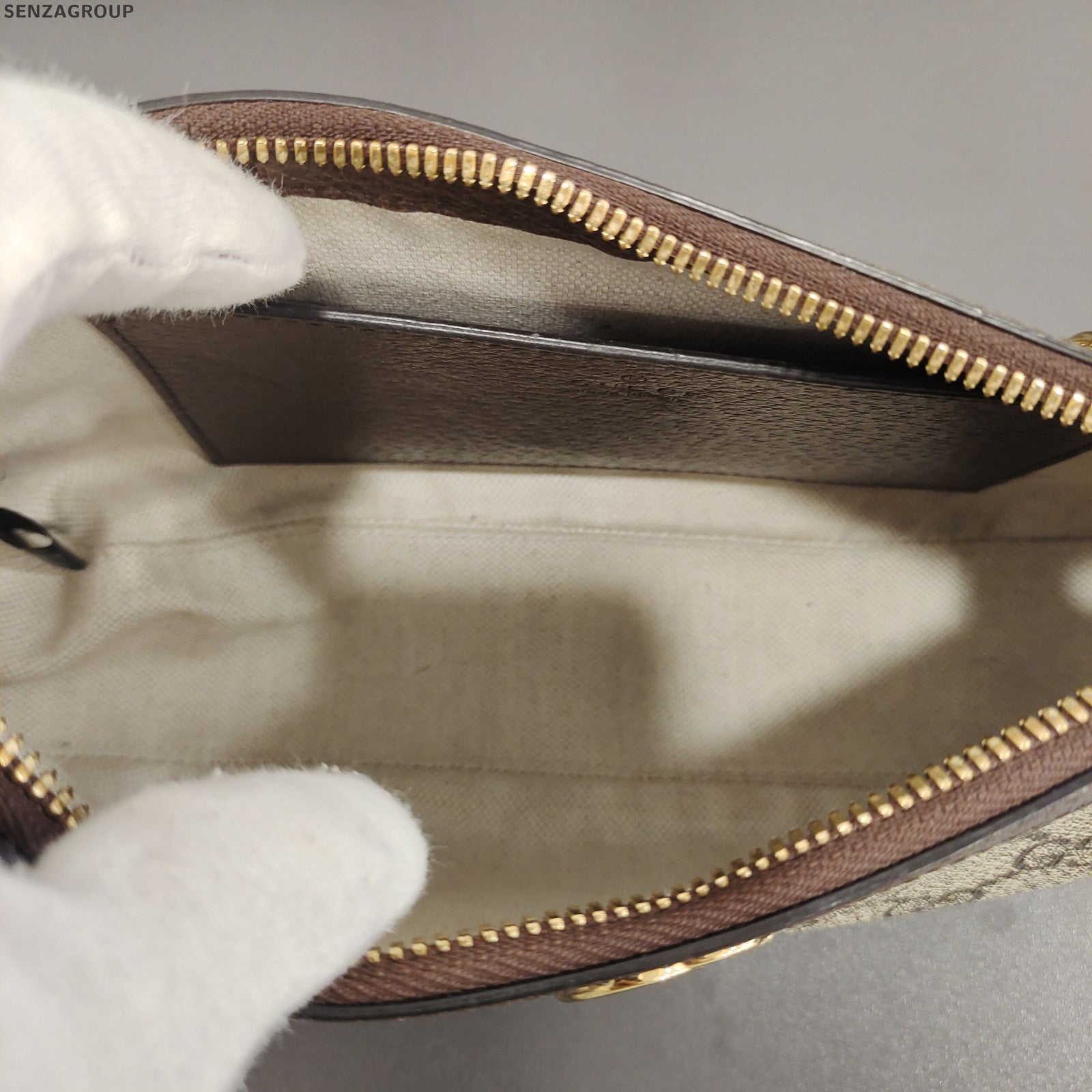 Gucci Ophidia GG Small Brown Beige Shoulder Bag Classic Women