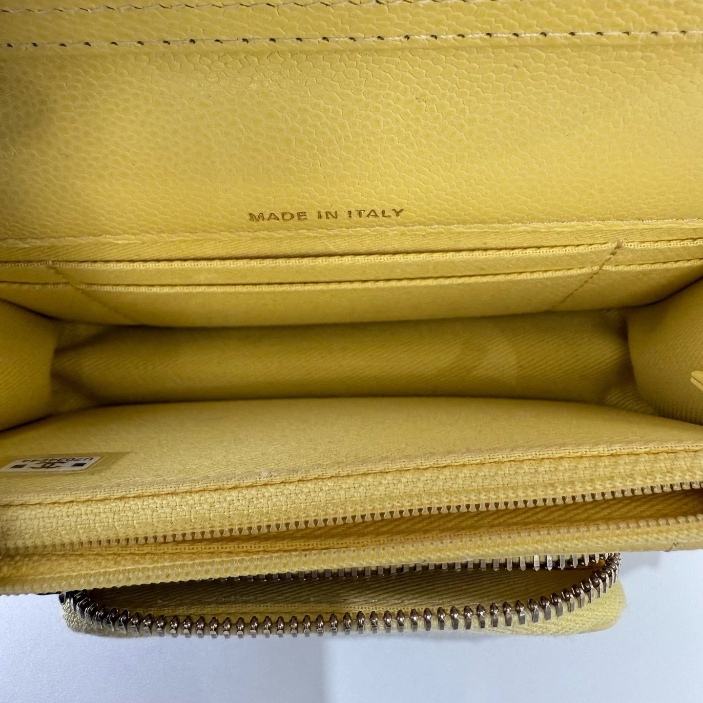 CHANEL Mini Messenger Shoulder Crossbody Bag Yellow For Women