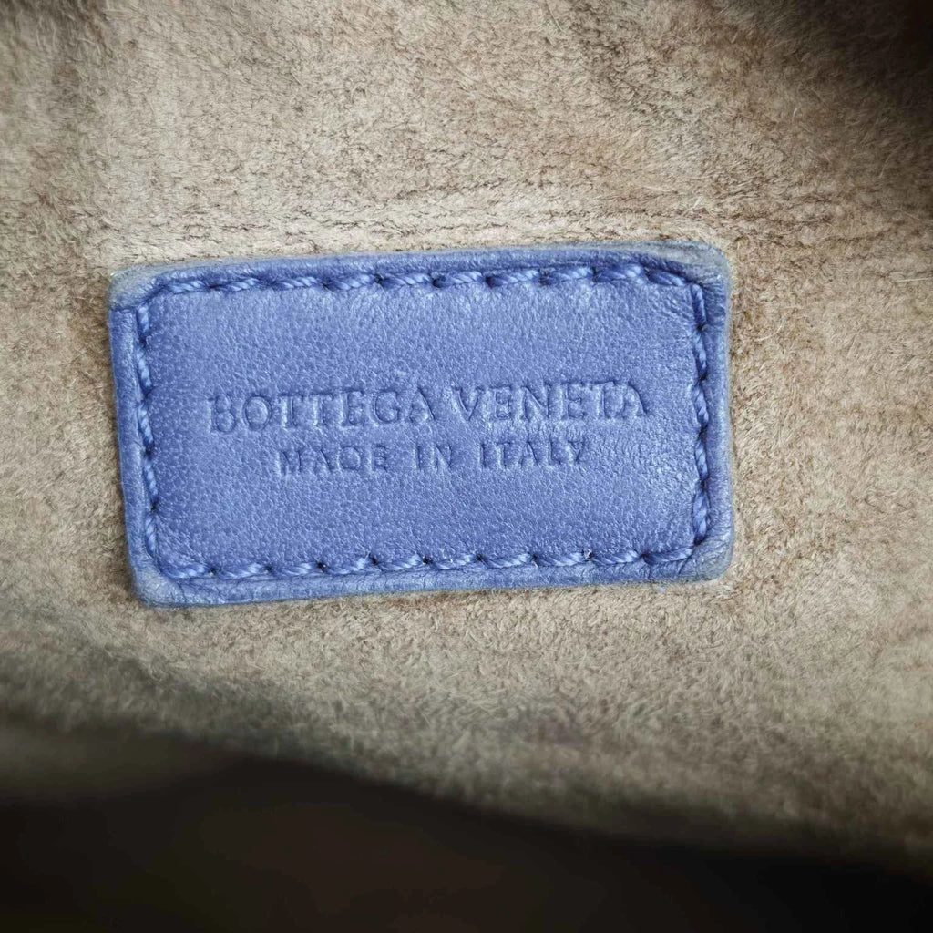 Bottega Veneta Purple Lambskin Woven Top Handle Bag For Women