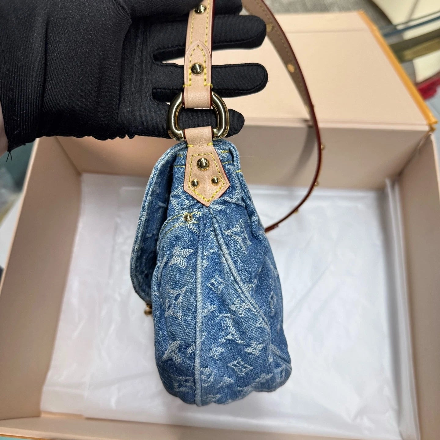 Louis Vuitton Blue Denim Sunset Shoulder Bag For Women