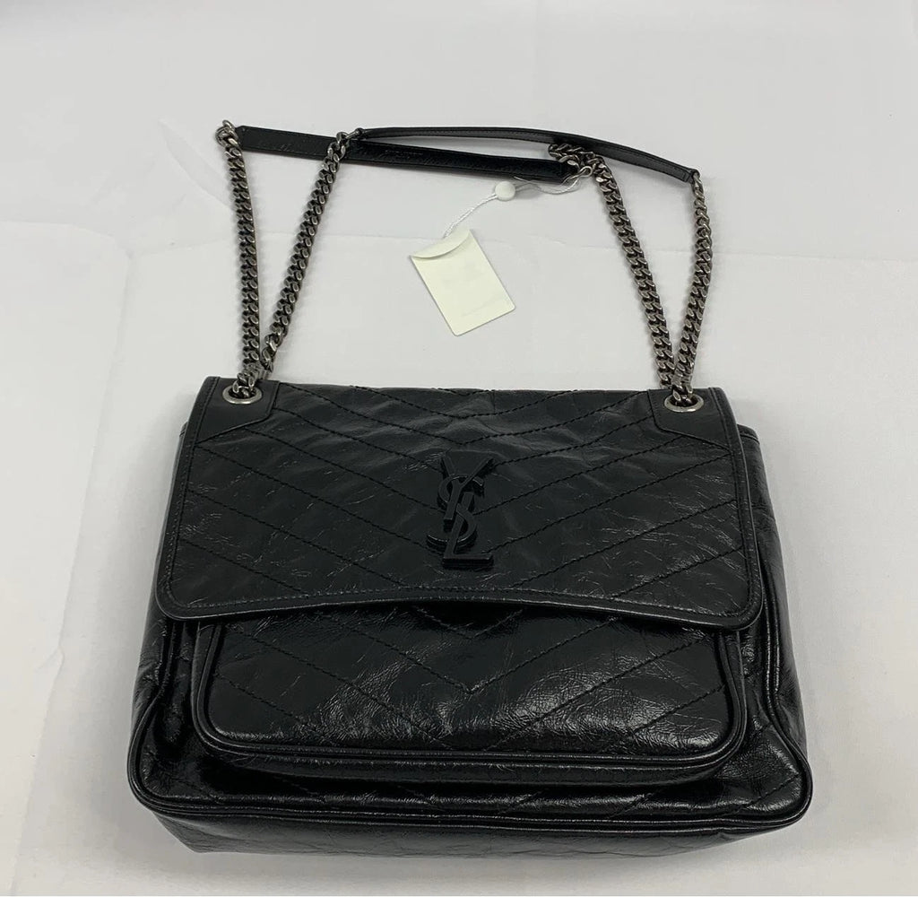 Saint Laurent Logo Leather Shoulder Bag For Women