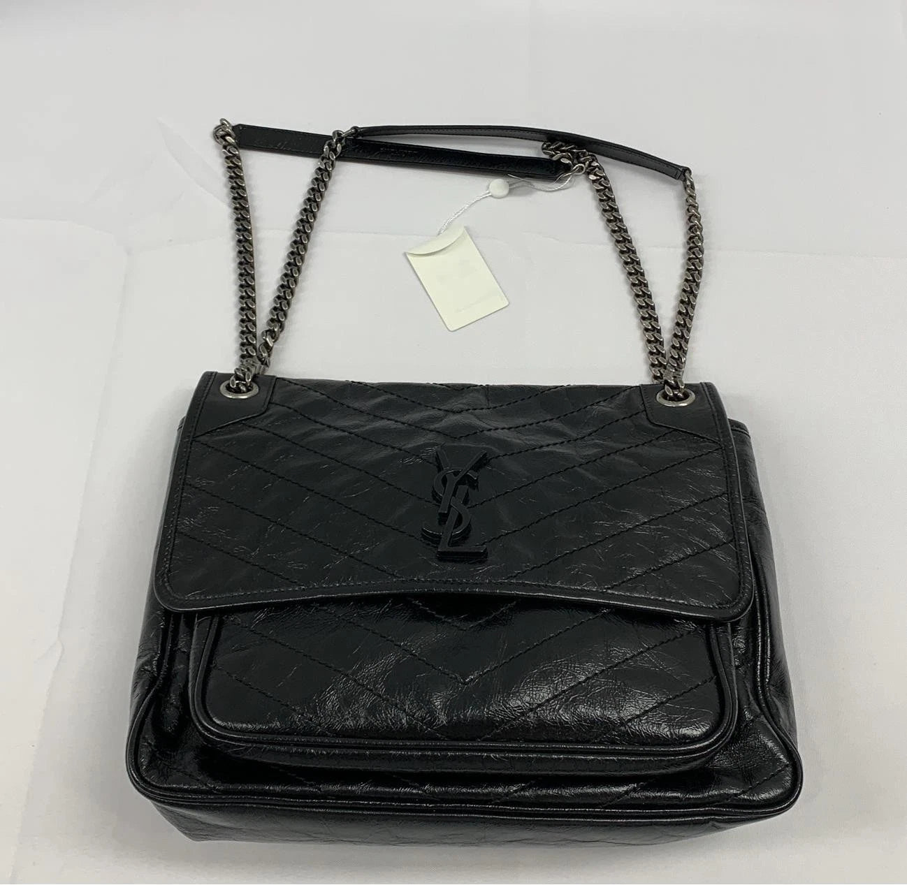 Saint Laurent Logo Leather Shoulder Bag For Women