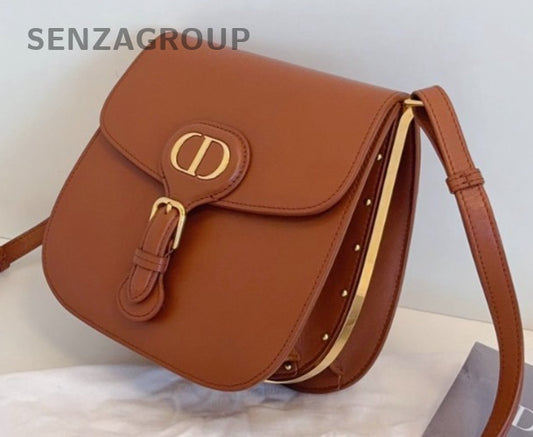 Christian Dior Bobby Frame Brown Gold Shoulder bag Crossbody Almost Brand NEW