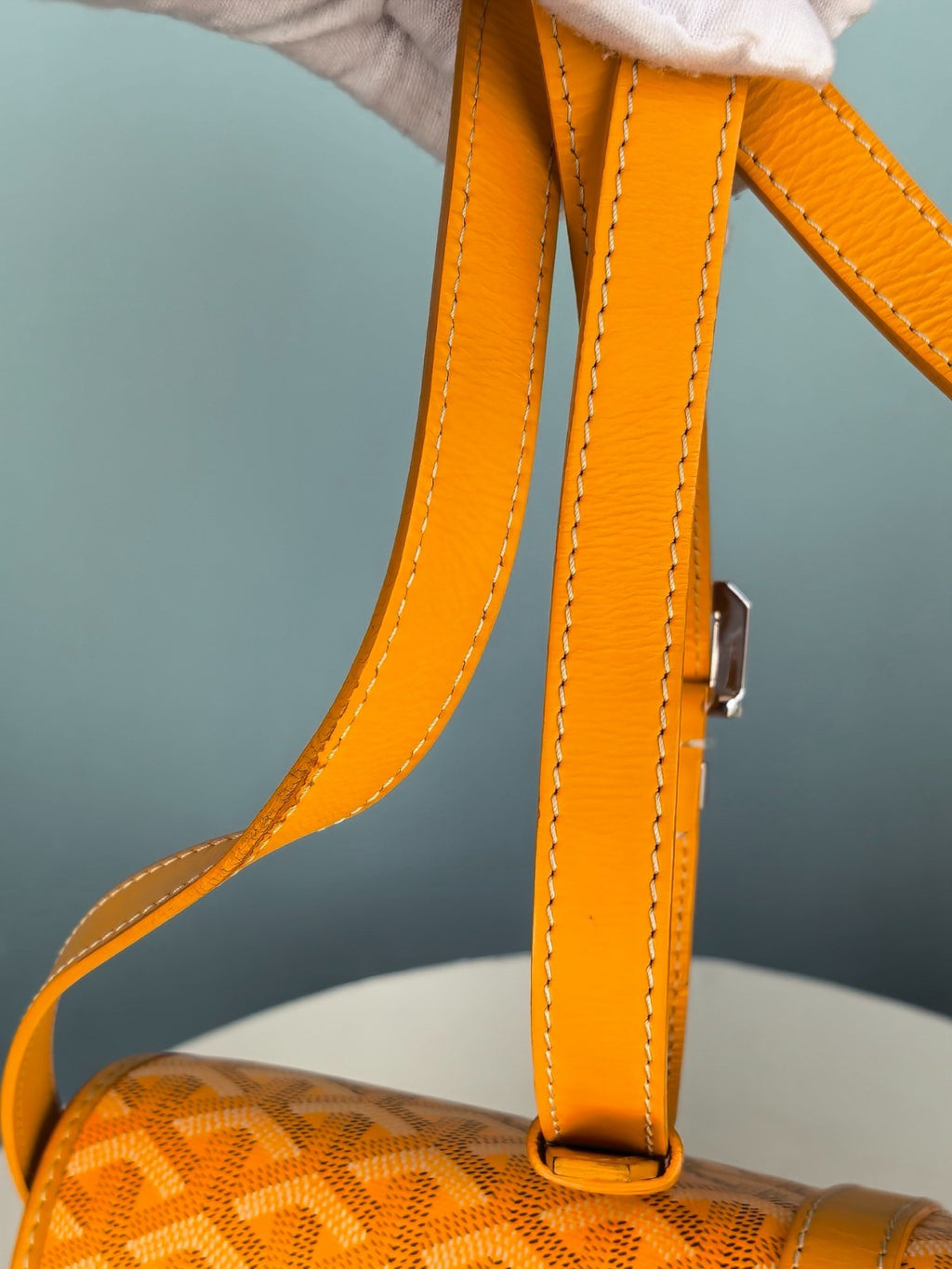 Goyard Belvedere Messenger GM Crossbody Yellow Used Women Classic Fashion