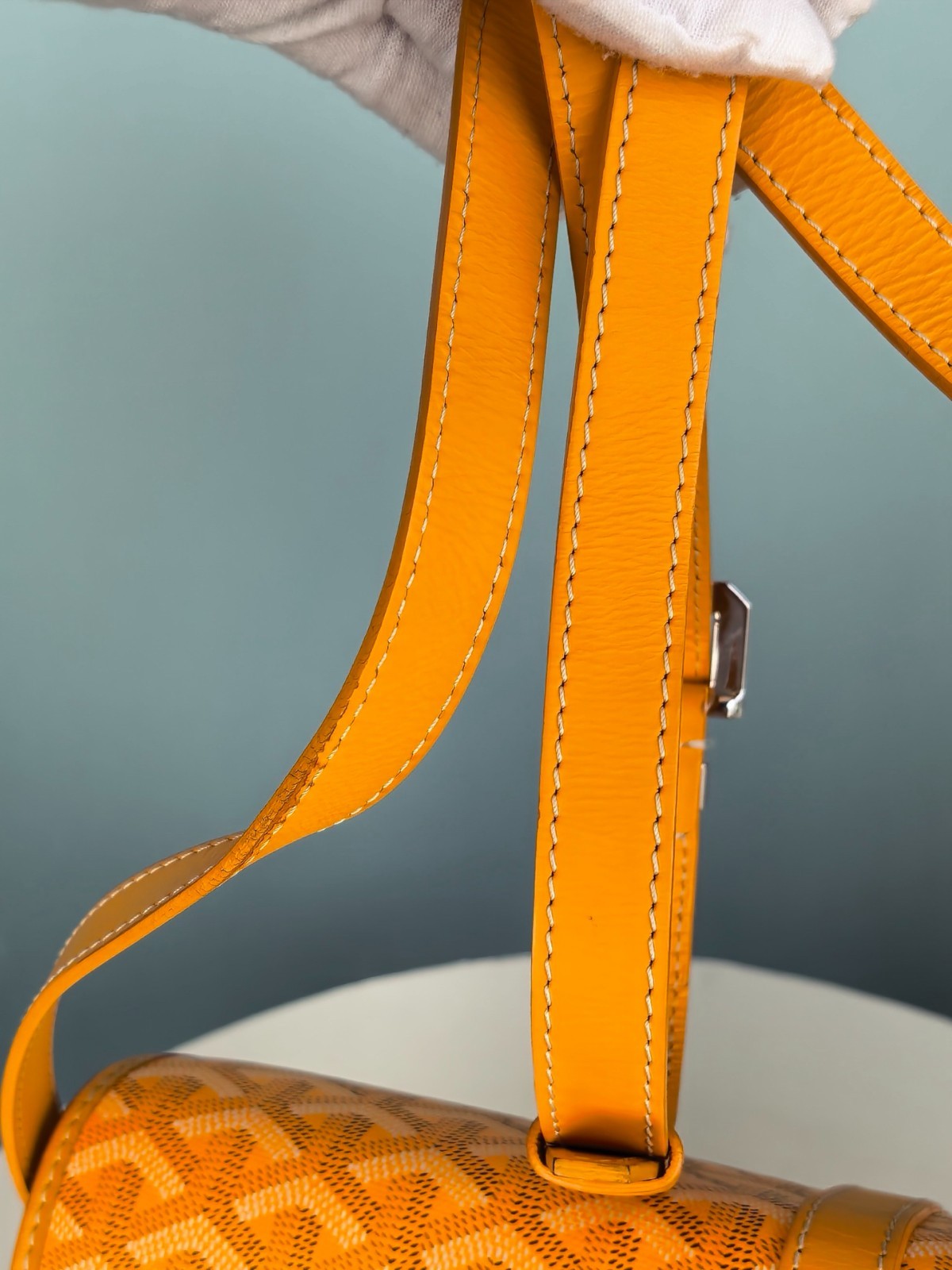 Goyard Belvedere Messenger GM Crossbody Yellow Used Women Classic Fashion
