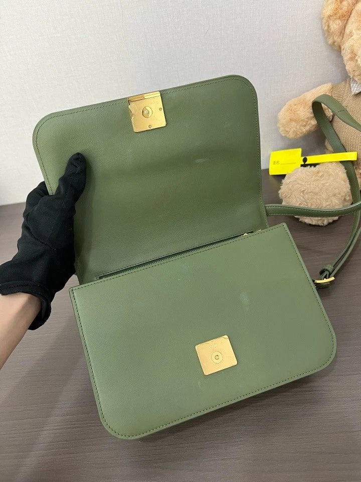 Loewe Green Goya Crossbody Shoulder Bag For Women