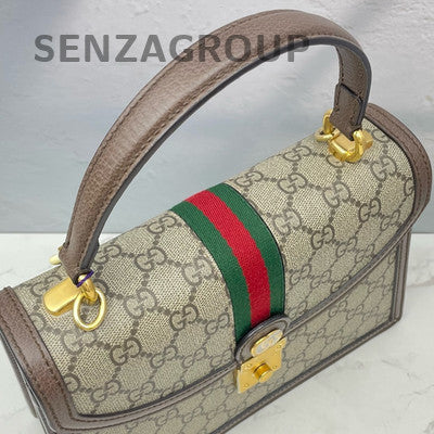 Gucci Ophidia GG Messenger Bag Shoulder Crossbody Gold Buckle Women Classic