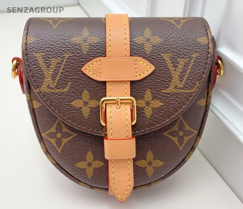 Louis Vuitton Micro Chantilly Mini Monogram Shoulder Bag Brown Gold Women
