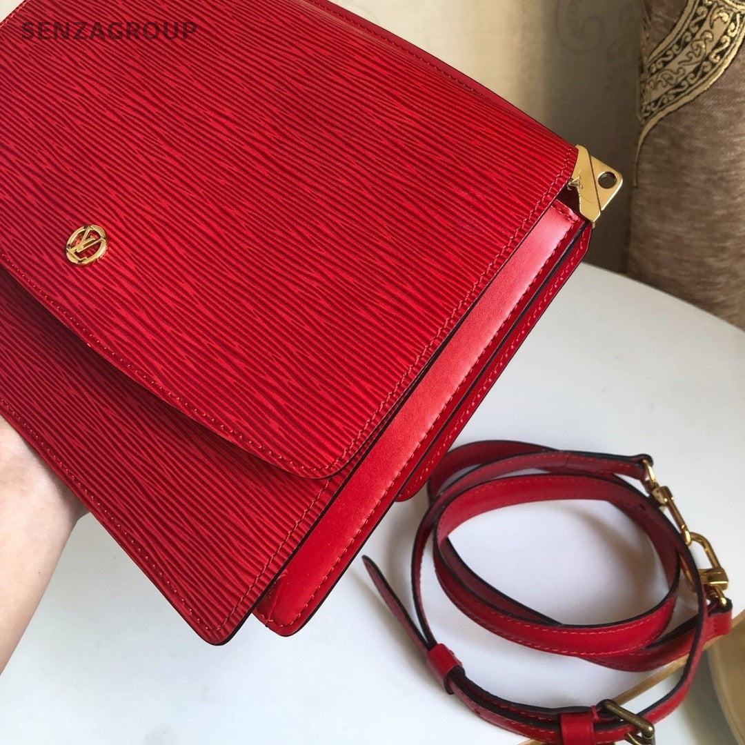 Louis Vuitton Water ripples shoulder bag red crossbody woman