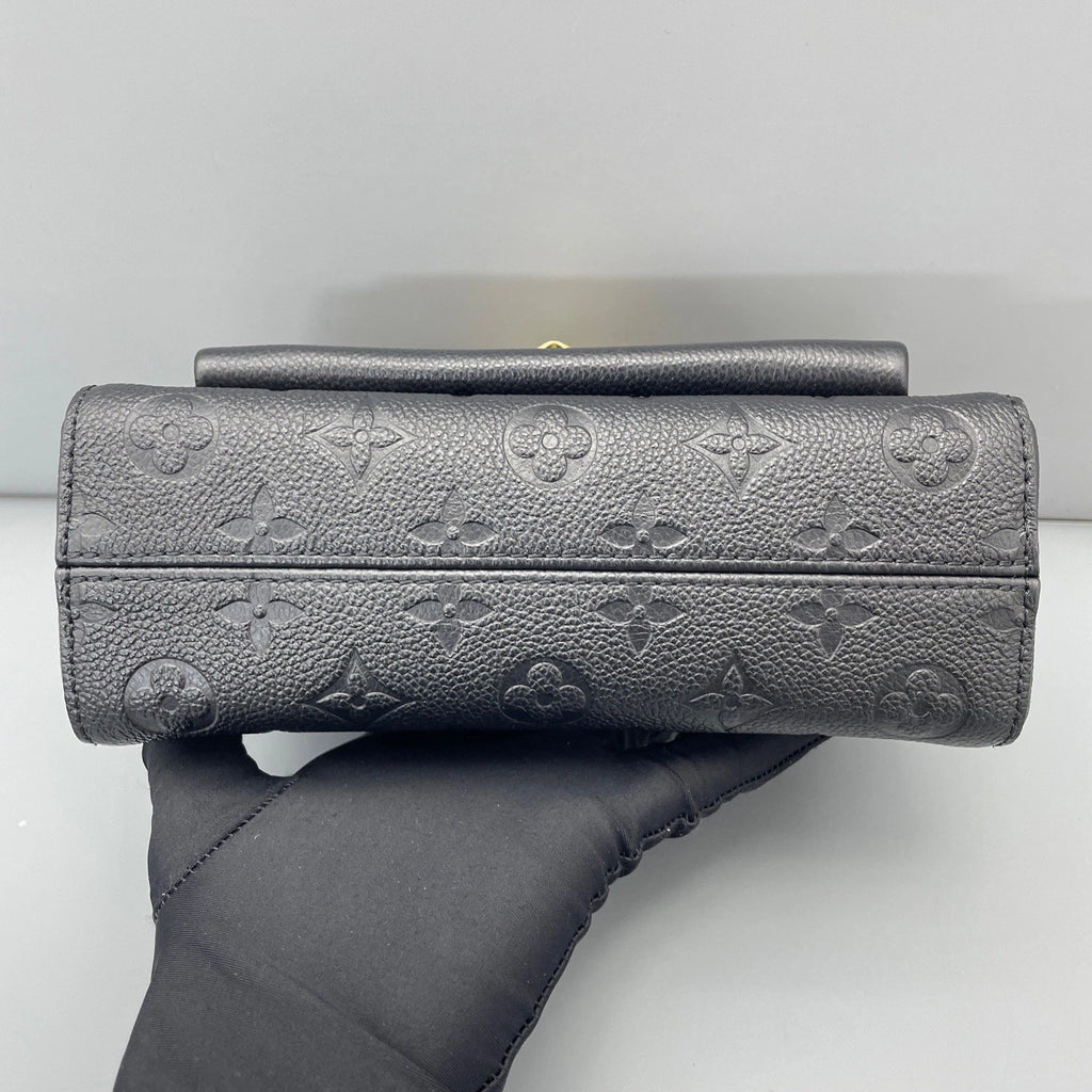 Louis Vuitton Vavin BB Chain Shoulder Bag Black Gold Hardware Women