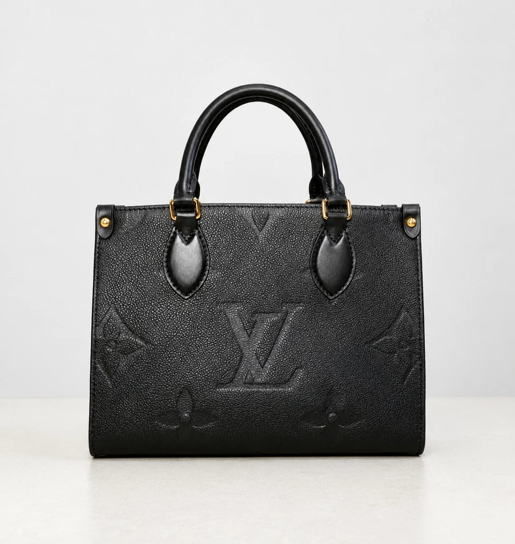 Louis Vuitton OnTheGo PM Monogram Empreinte Black Tote Bag Excellent
