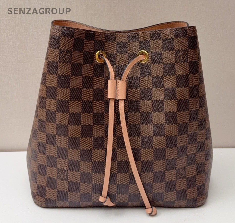 Louis Vuitton NeoNoe Damier Ebene Drawstring Shoulder bag Brown Women Classic