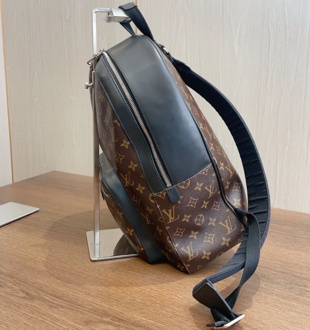 Louis Vuitton Monogram Macassar Canvas Backpack Top Handle Bag Unisex