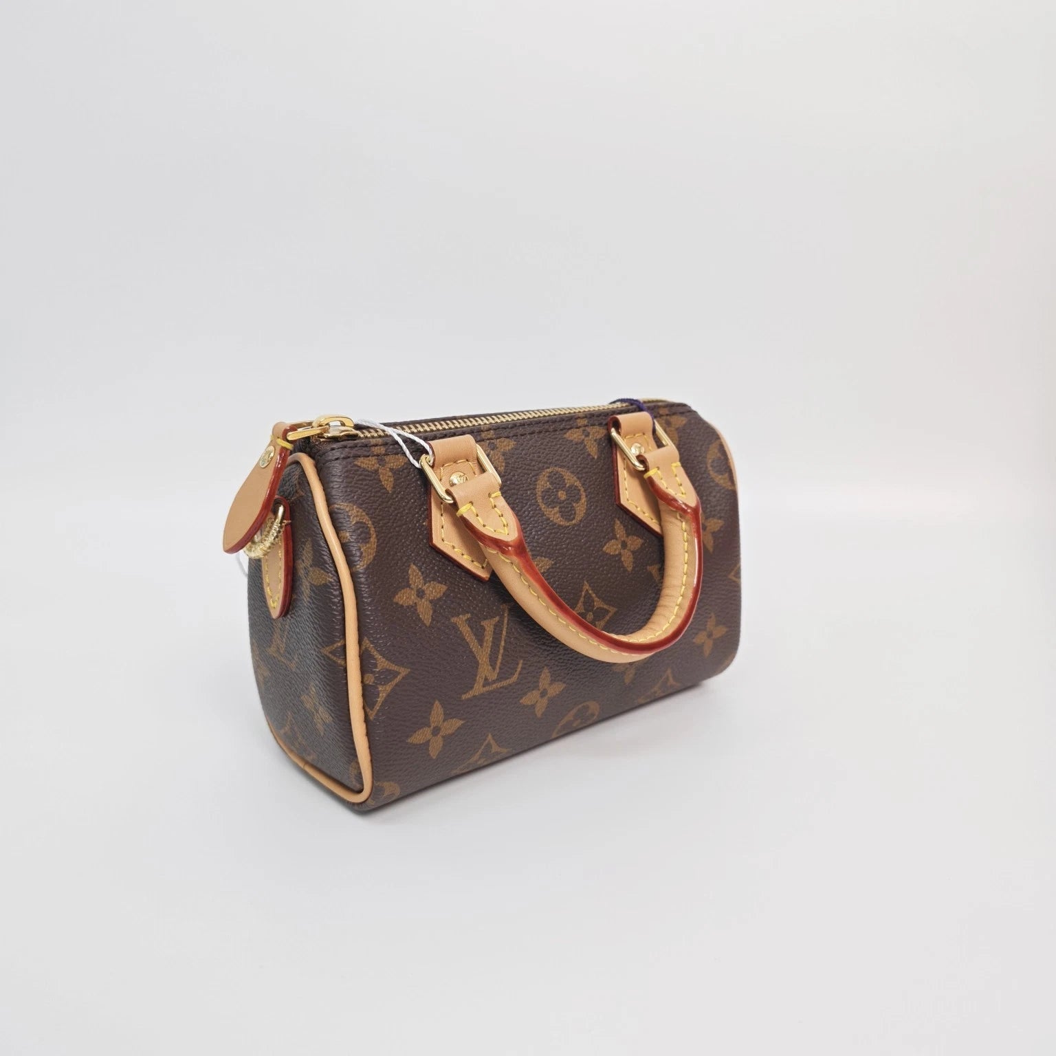 Louis Vuitton Speedy Nano Monogram Canvas Crossbody Bag For Women