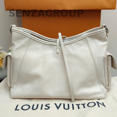 Louis Vuitton Carryall PM Bag Silver White Monogram Women's Classic