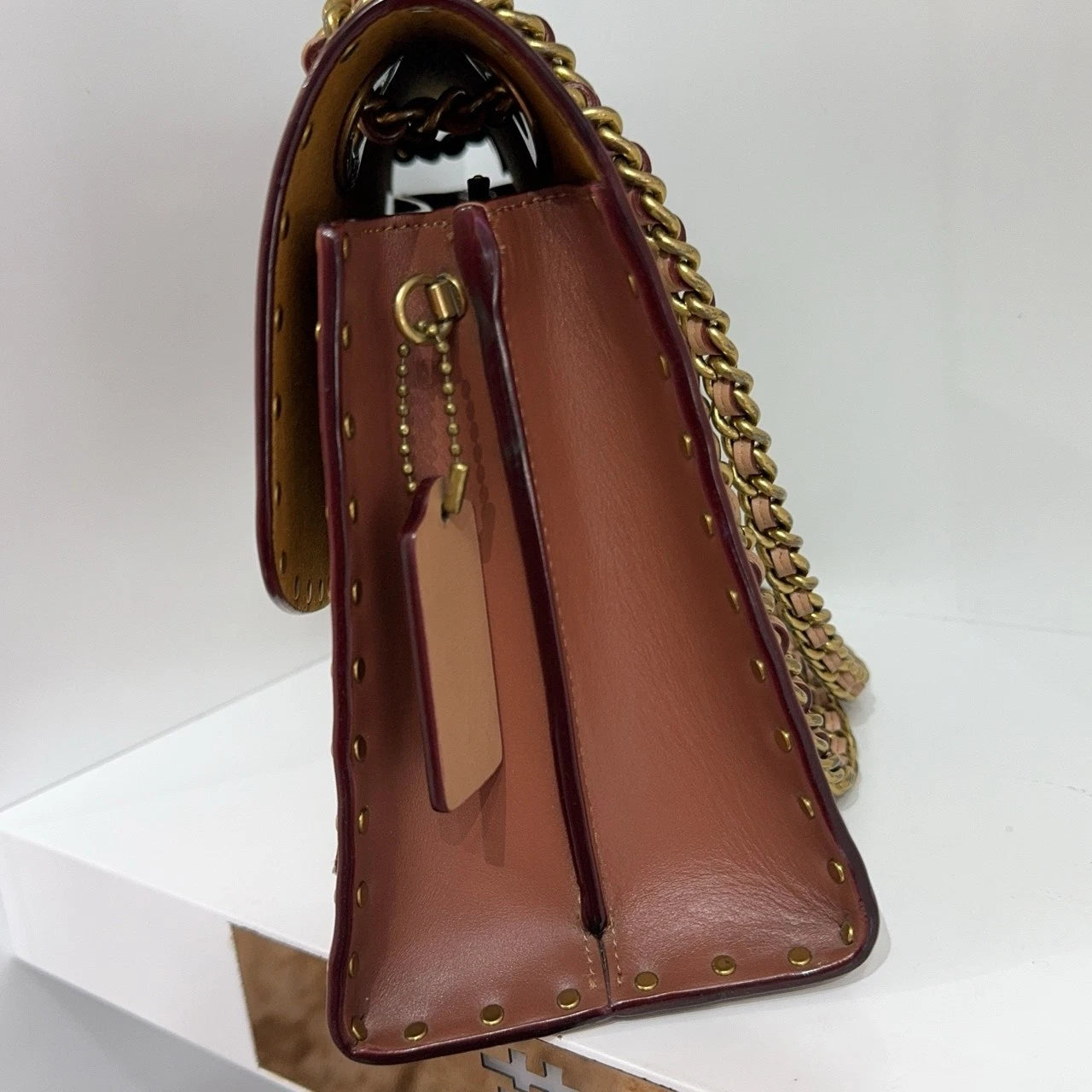Coach Parker 26 Monogram Canvas Chain Shoulder Crossbody Bag For Women