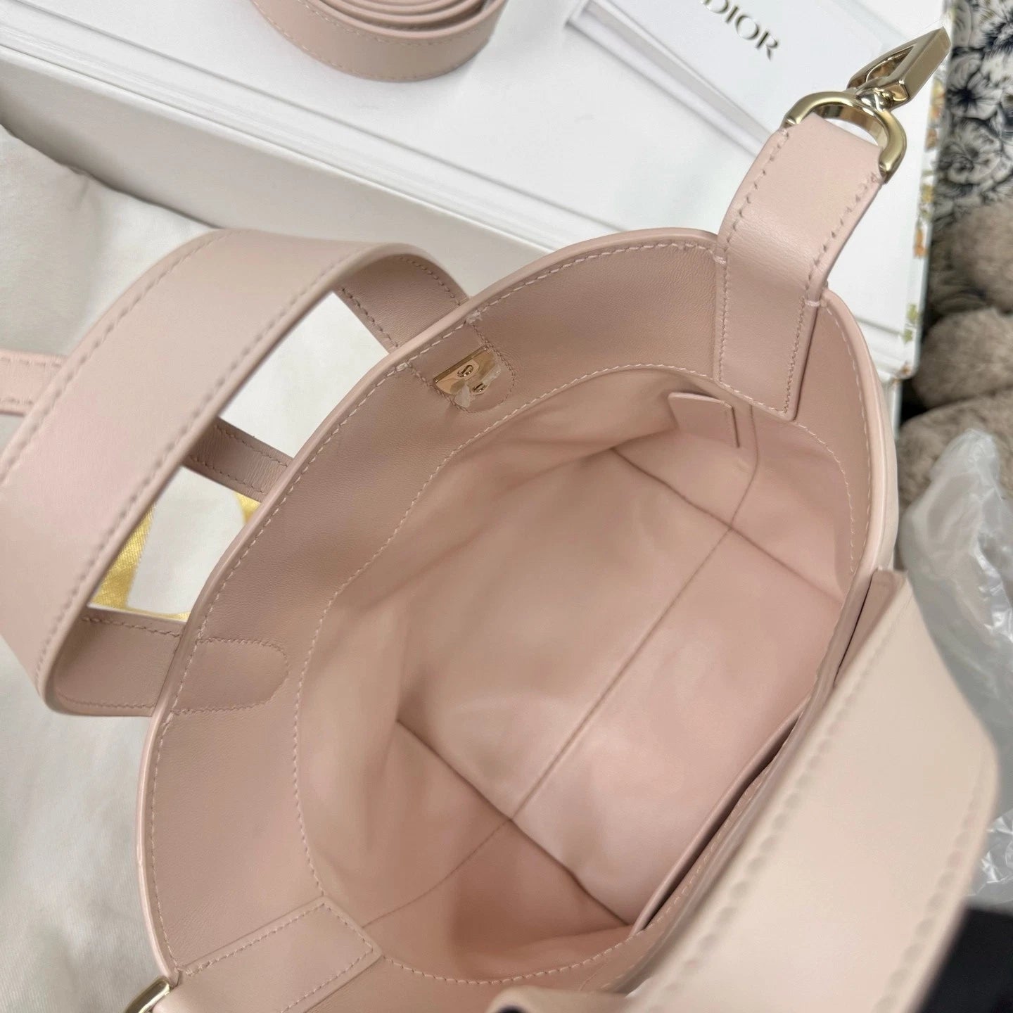 Dior Toujours Vertical Nano Sakura Pink Crossbody Bag For Women