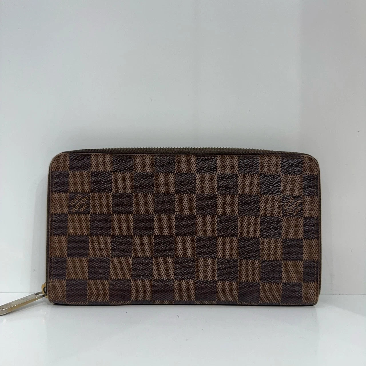 Louis Vuitton Damier Canvas Zippy Wallet Brown For Women