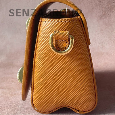Louis Vuitton Twist Lock Epi Mini Chain Crossbody Bag Brown Women
