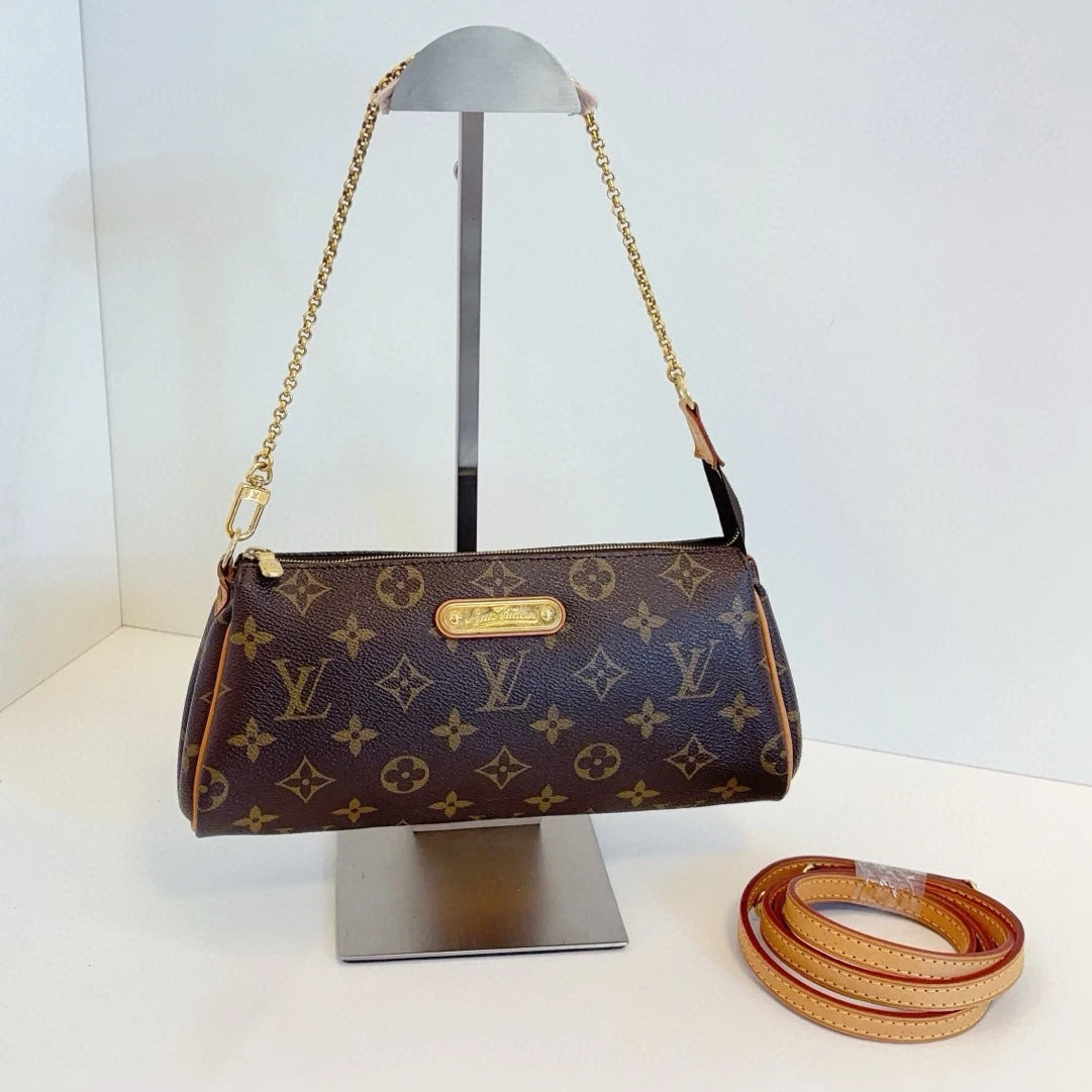 Louis Vuitton Monogram Eva Handbag Crossbody Bag Monogram Canvas