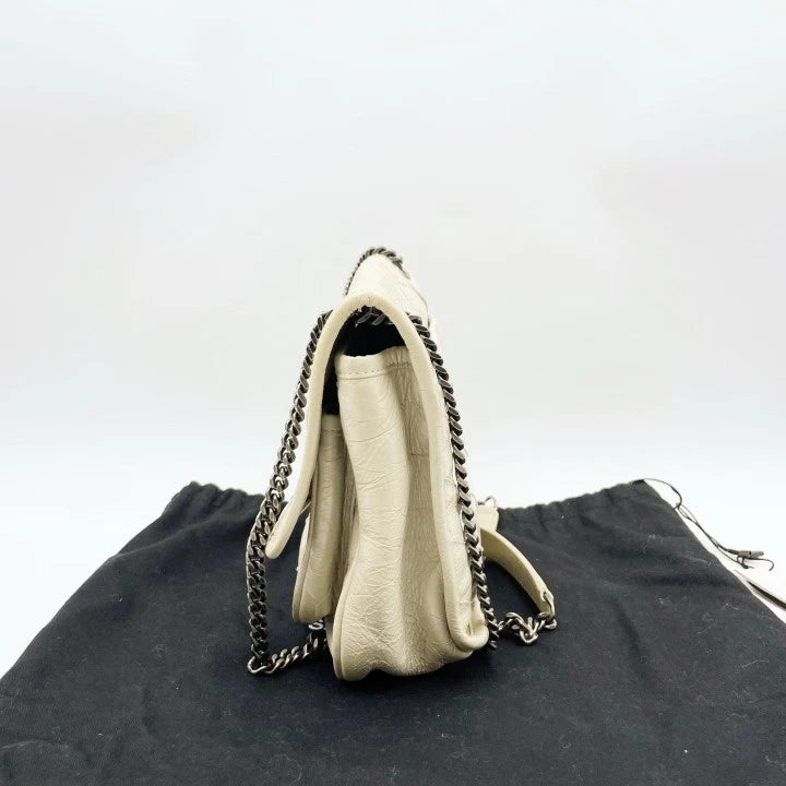 Saint Laurent Niki White Shoulder Bag Excellent