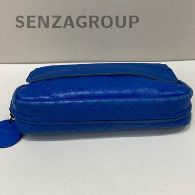 Bottega Veneta Blue Chain Shoulder Crossbody Bag Women's Fashion Classic