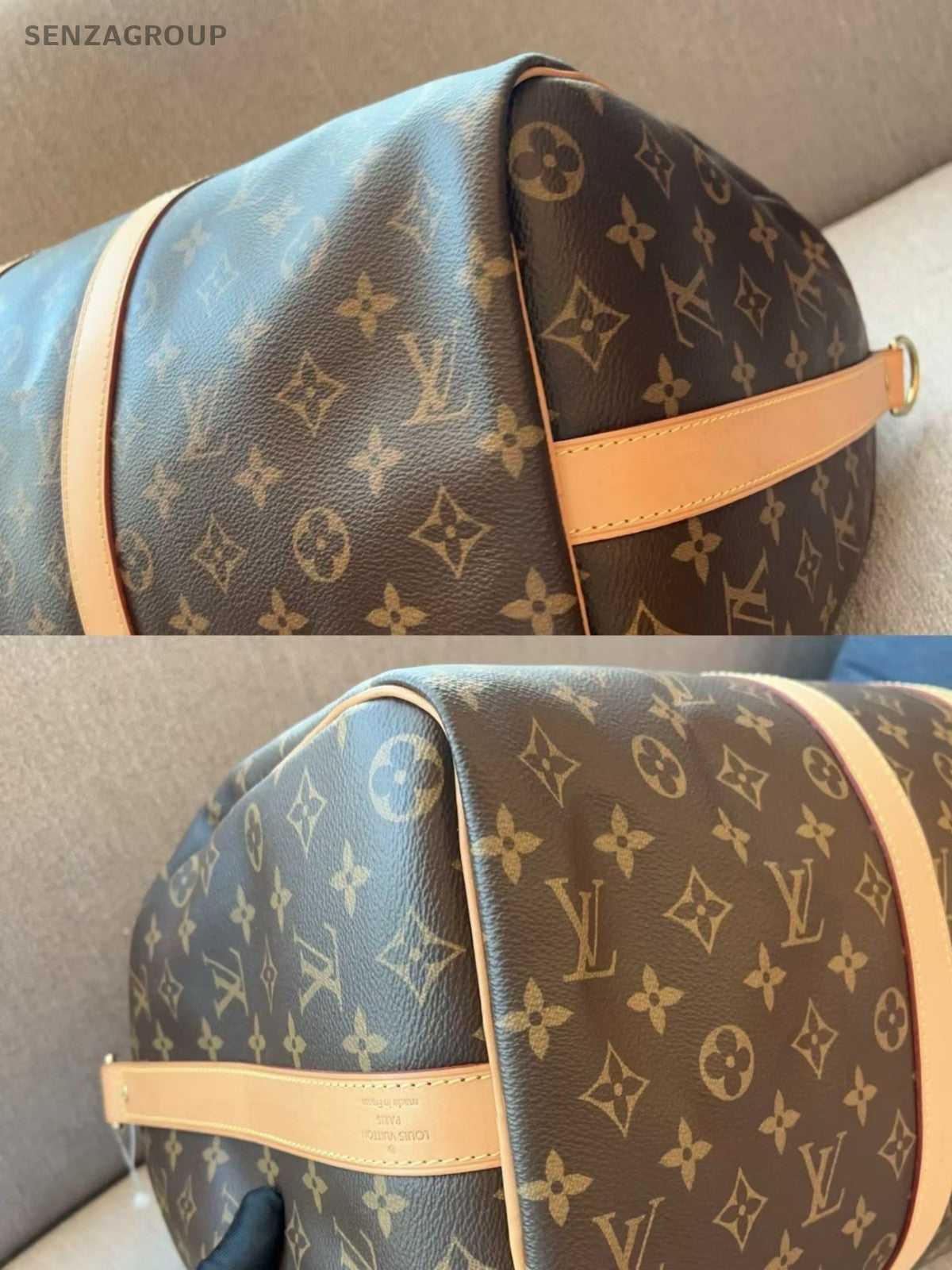 Louis Vuitton Keepall 45 Monogram 2WAY Shoulder Handbag Crossbody Brown