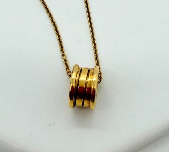 BVLGARI B-zero1 18K Yellow Gold Pendant Necklace