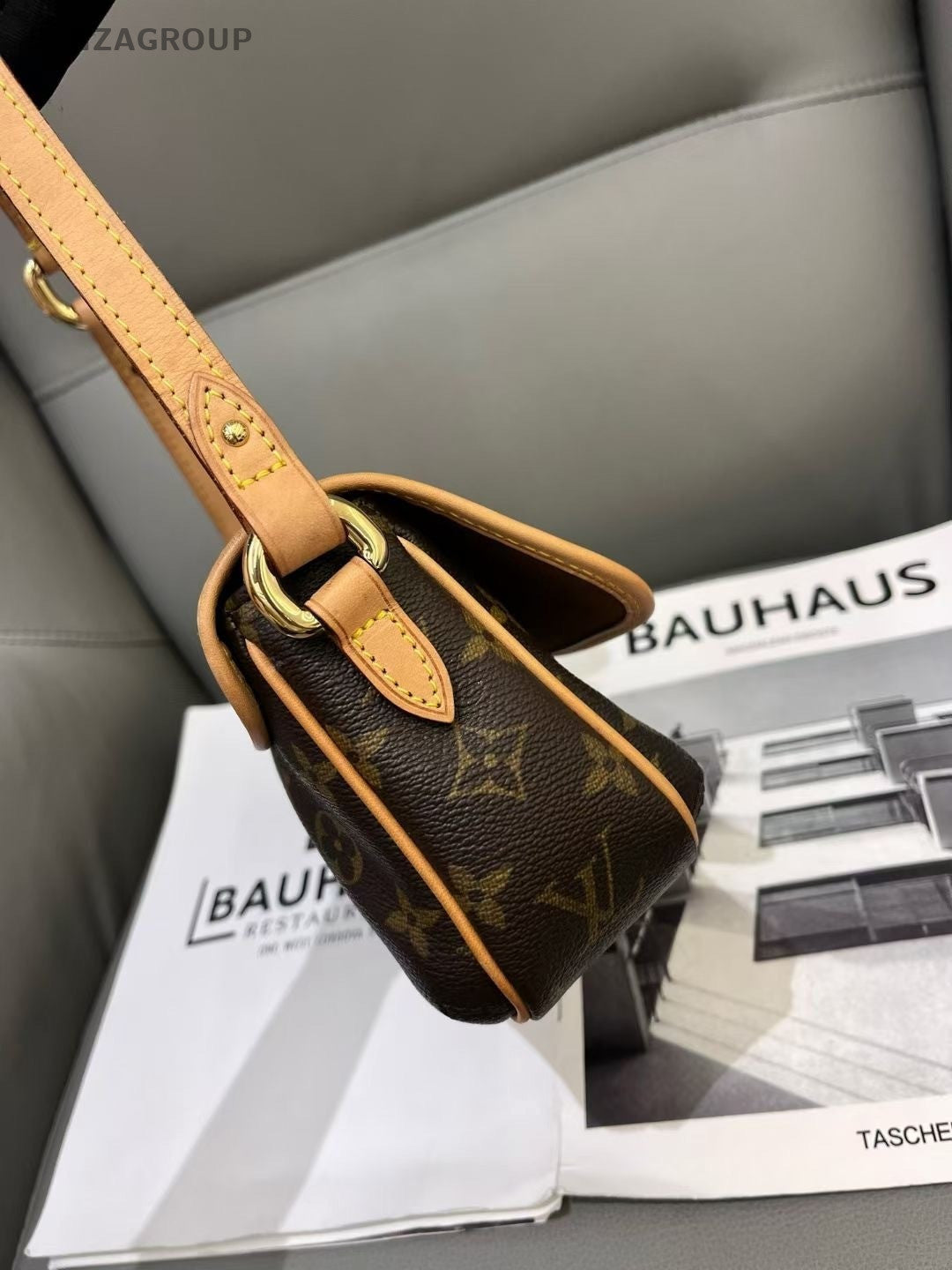 Louis Vuitton Monogram Armpit Bag Shoulder Bag Women Brown
