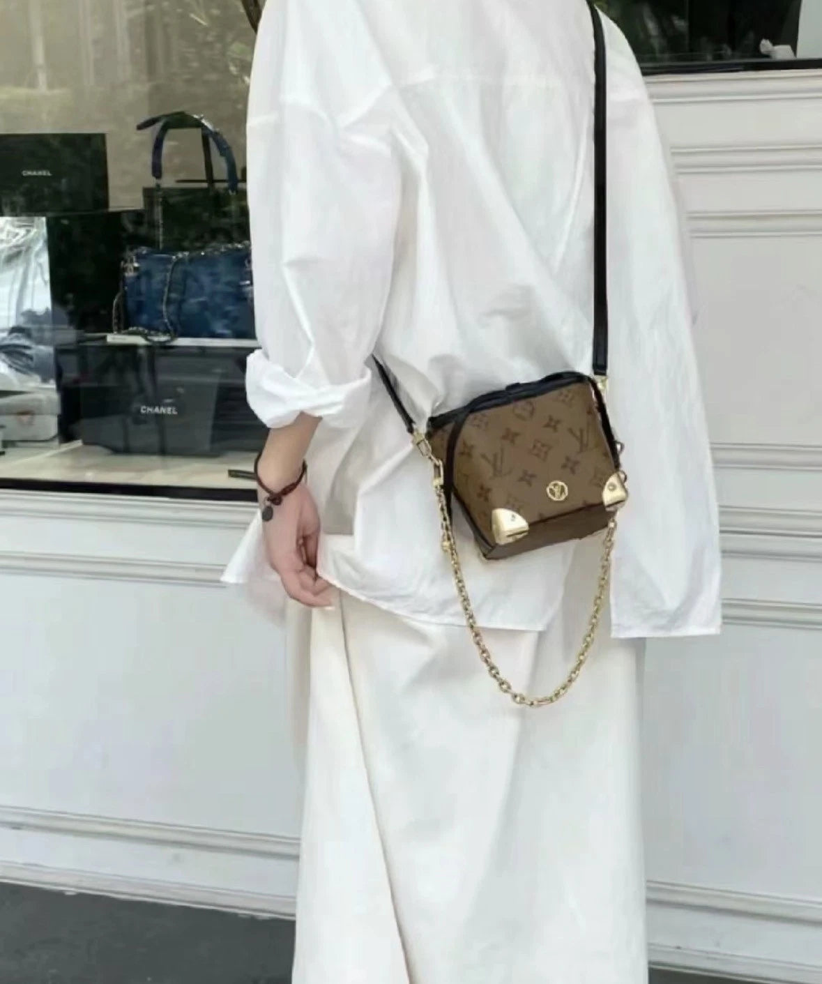 Louis Vuitton Monogram Canvas Noe Purse Crossbody Bucket Bag For Women