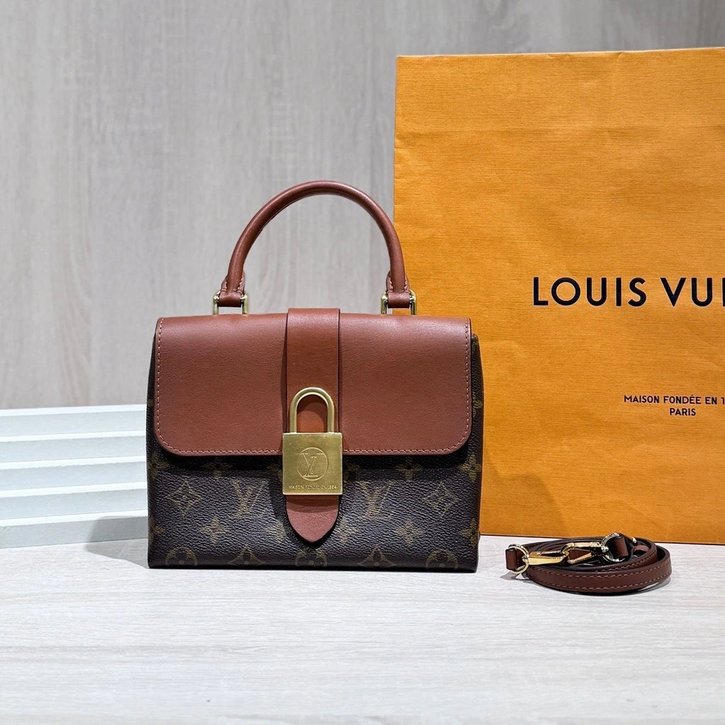 Louis Vuitton Locky BB Monogram Canvas Crossbody Shoulder Bag Women